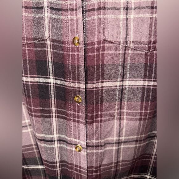Carhartt WMN Fairview Plaid Roll Tab Convertible Slv Western Fall Shirt M 8/10 - Picture 4 of 9